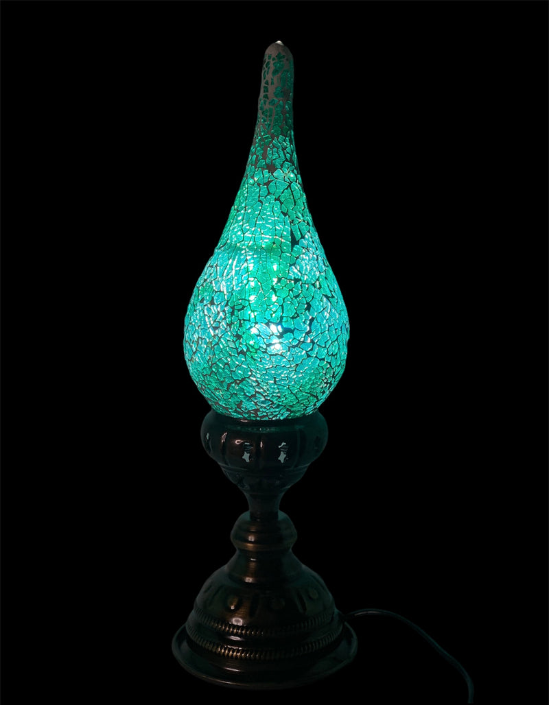 TURKISH TABLE LAMP-LIGHT BLUE