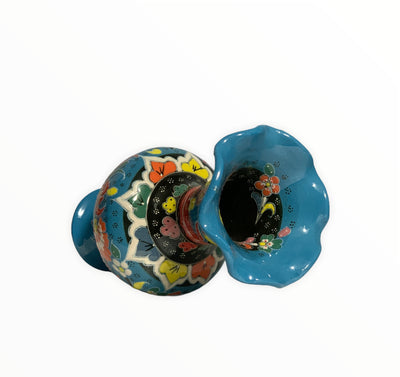 L.Blue-Handmade & Hand Painted Ceramic Vase