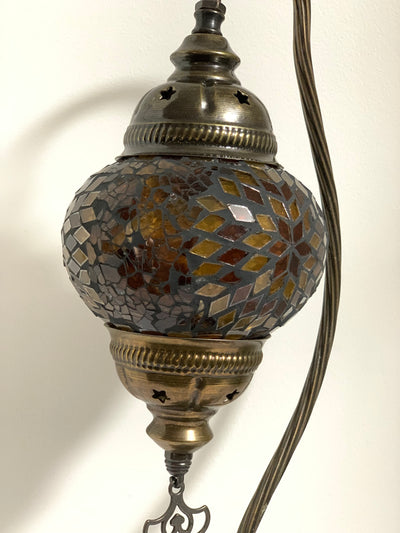 TURKISH MOSAIC SWAN LAMPS