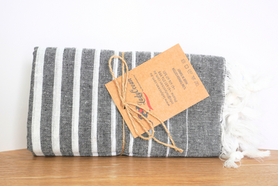 %100 ORIGINAL TURKISH COTTON TOWELS -GREY -