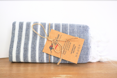 %100 ORIGINAL TURKISH COTTON TOWELS -GREY -