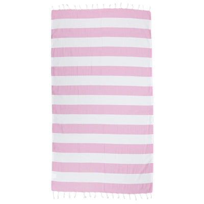 Pink White Stripes - %100 ORIGINAL TURKISH COTTON TOWELS