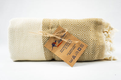 %100 Original Turkish Cotton Towels - Gold Diamond