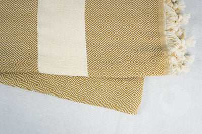 %100 Original Turkish Cotton Towels - Gold Diamond