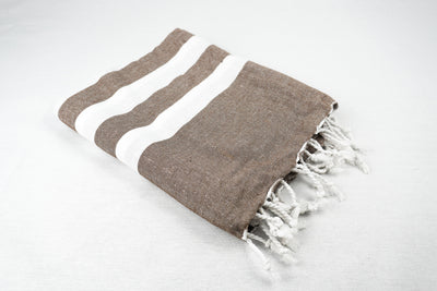 %100 ORIGINAL TURKISH COTTON TOWELS -BROWN RED-