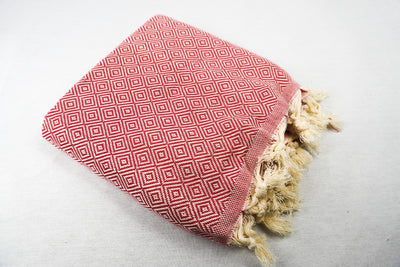 %100 Original Turkish Cotton Towels - Diamond Pink