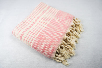 %100 Original Turkish Cotton Towels - Pink New