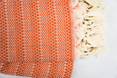 %100 Original Turkish Cotton Towels - Orange Dots