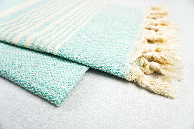 %100 Original Turkish Cotton Towels - Turquoise