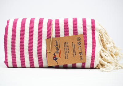 Pink Stripes - %100 Original Turkish Cotton Towels