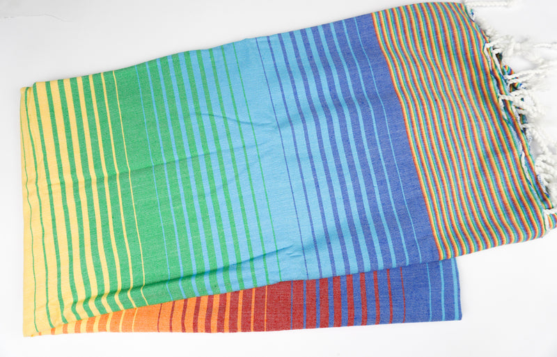 Rainbow Stripes - %100 ORIGINAL TURKISH COTTON TOWELS