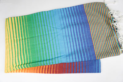 Rainbow Stripes - %100 ORIGINAL TURKISH COTTON TOWELS
