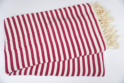 Pink Stripes - %100 Original Turkish Cotton Towels