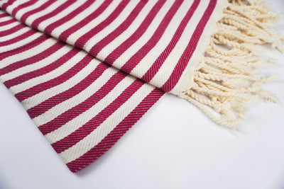 Pink Stripes - %100 Original Turkish Cotton Towels