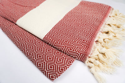 Pure Red Diamond - %100 Original Turkish Cotton Towels