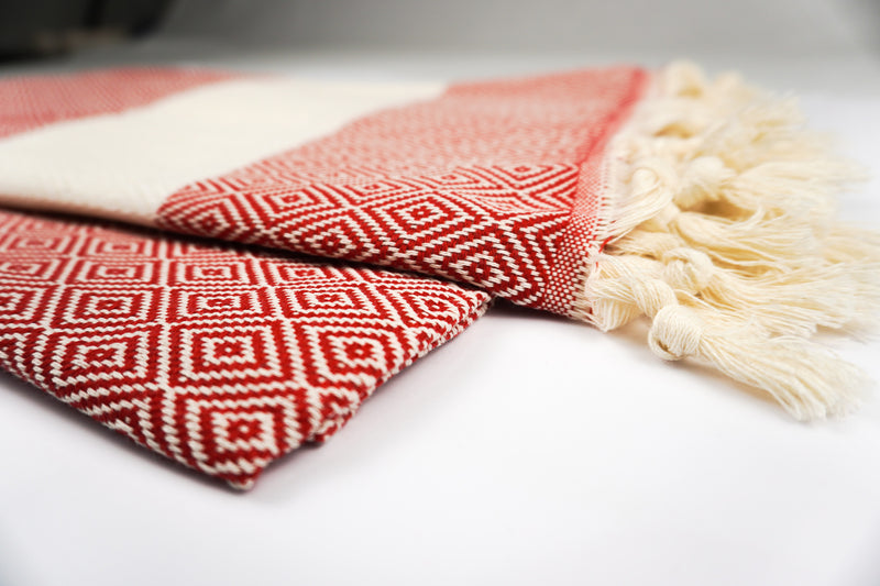 Pure Red Diamond - %100 Original Turkish Cotton Towels