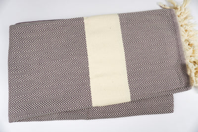 Purple Zigzag - %100 Original Turkish Cotton Towels
