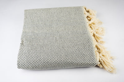 %100 Original Turkish Cotton Towels - Grey Square