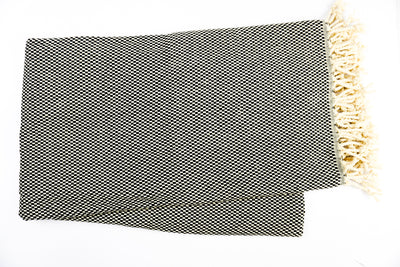 %100 Original Turkish Cotton Towels - Black Square