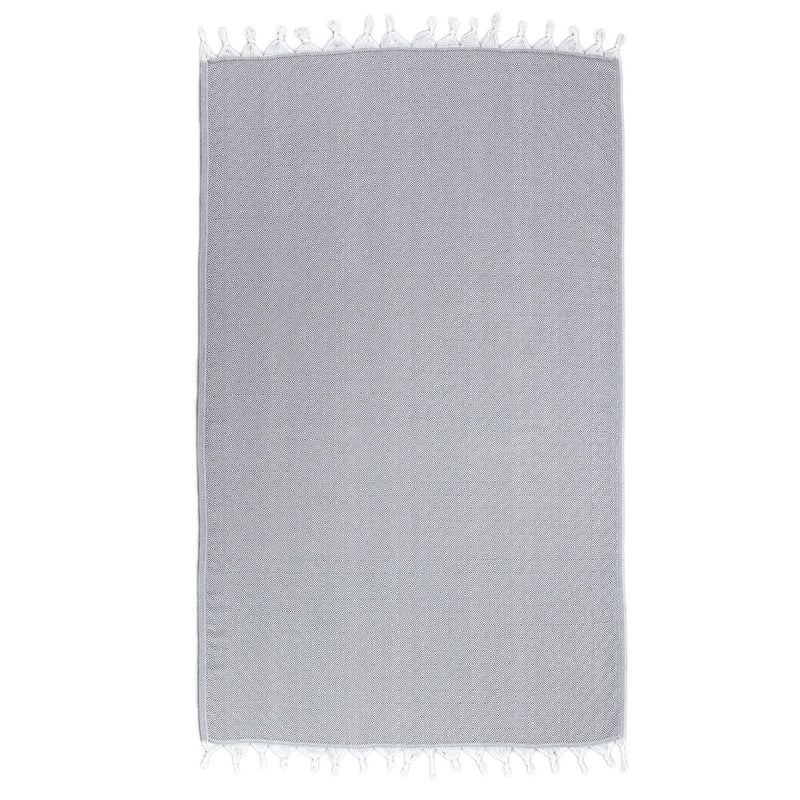 %100 Original Turkish Cotton Towels - DARK GREY DIAMOND