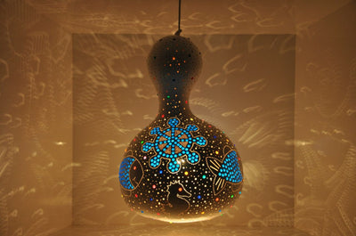 Hand Made Gourd Lamp