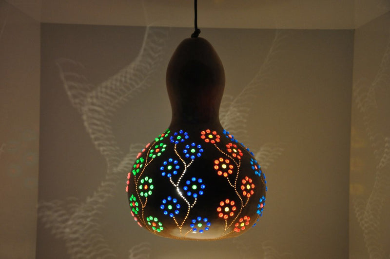 Hand Made Gourd Lamp - Sealing 