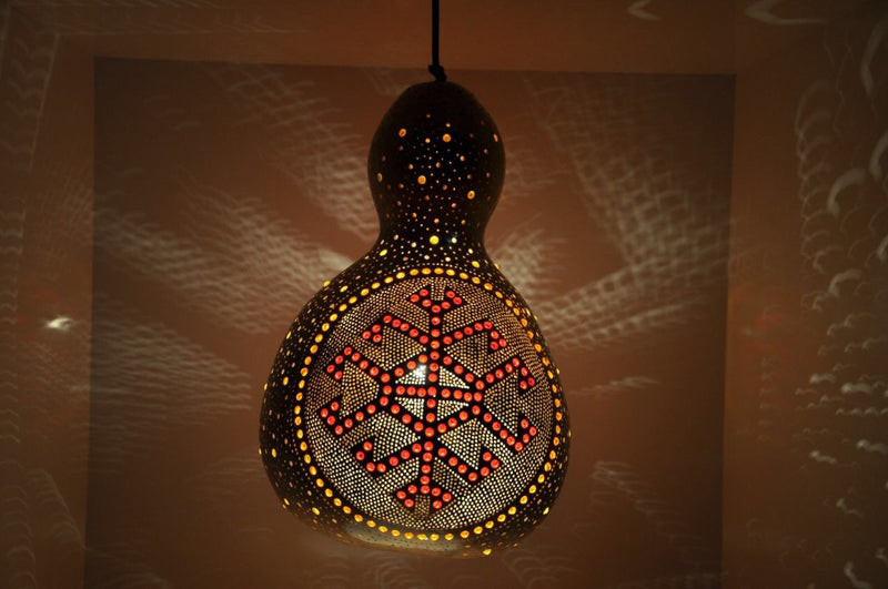 Hand Made Gourd Lamp