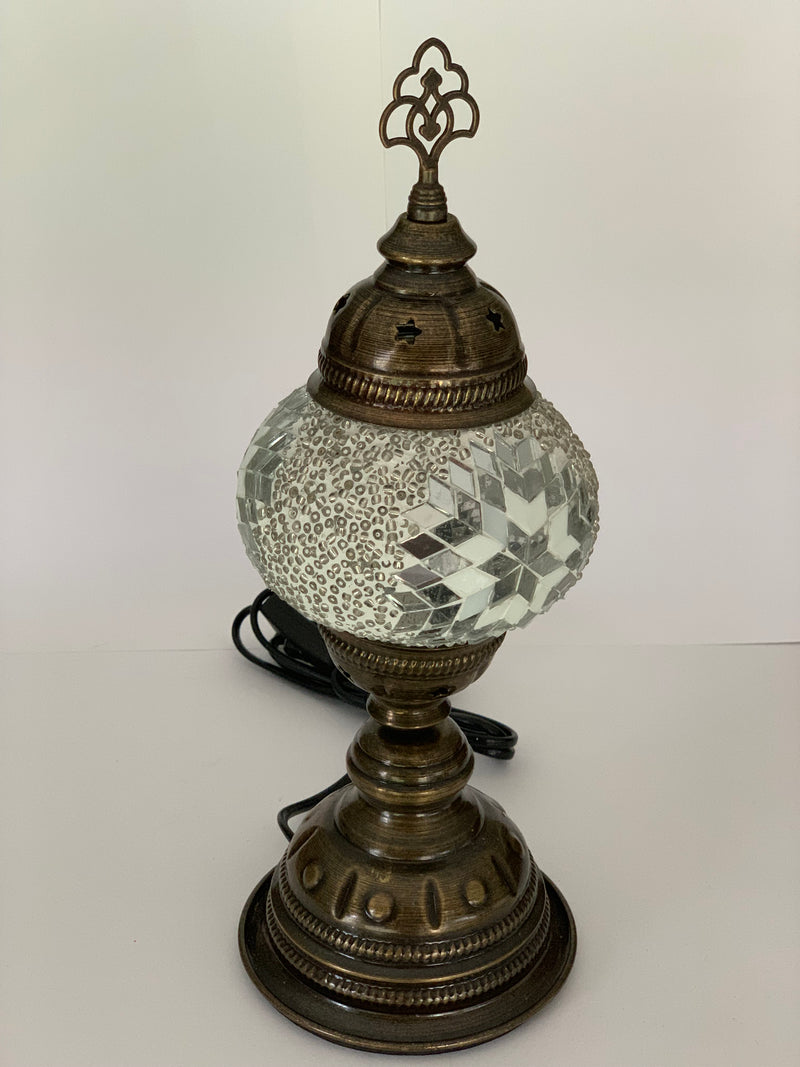 Turkish Table Lamp - B2 - White Angle