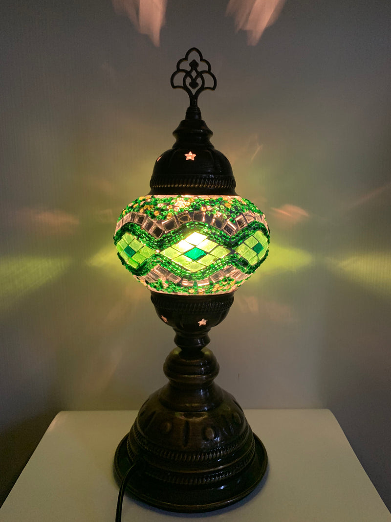 Turkish Table Lamp - B2 - Traditional Green