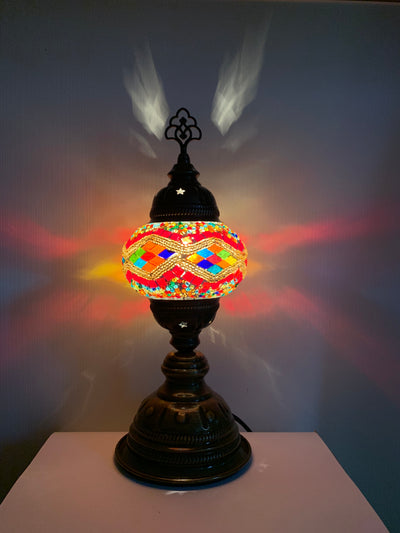 Turkish Table Lamp - B2 - Authentic Kilim 092