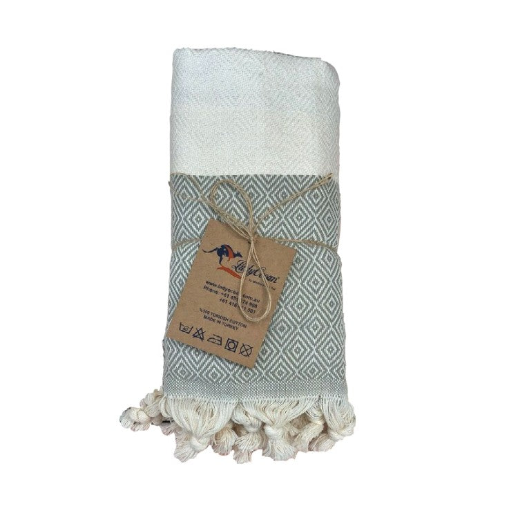 %100 Original Turkish Cotton Towels -NaturalGrey-