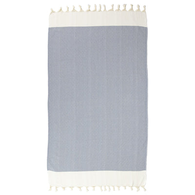 %100 Original Turkish Cotton Towels - PALE GREY DIAMOND