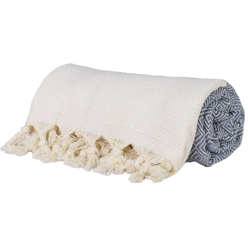 %100 Original Turkish Cotton Towels - PALE GREY DIAMOND