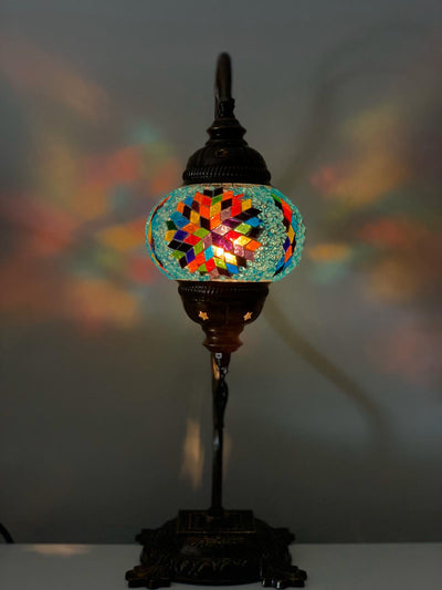 TURKISH MOSAIC SWAN LAMPS