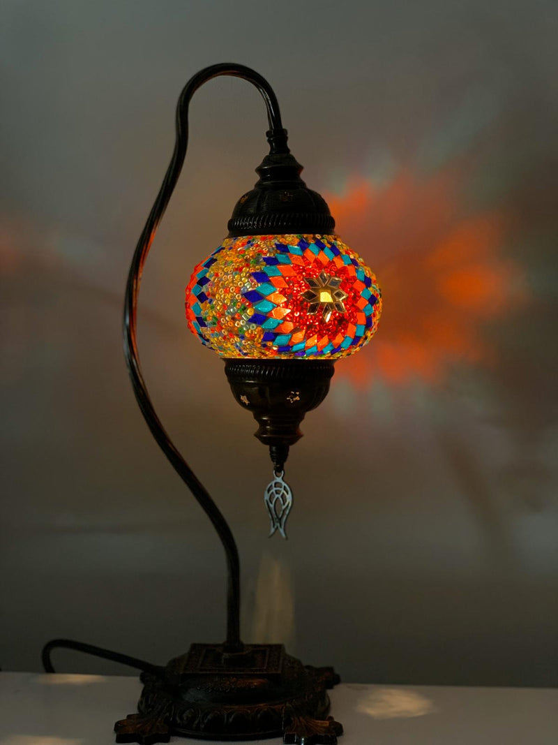 TURKISH MOSAIC SWAN LAMPS - LDY1967