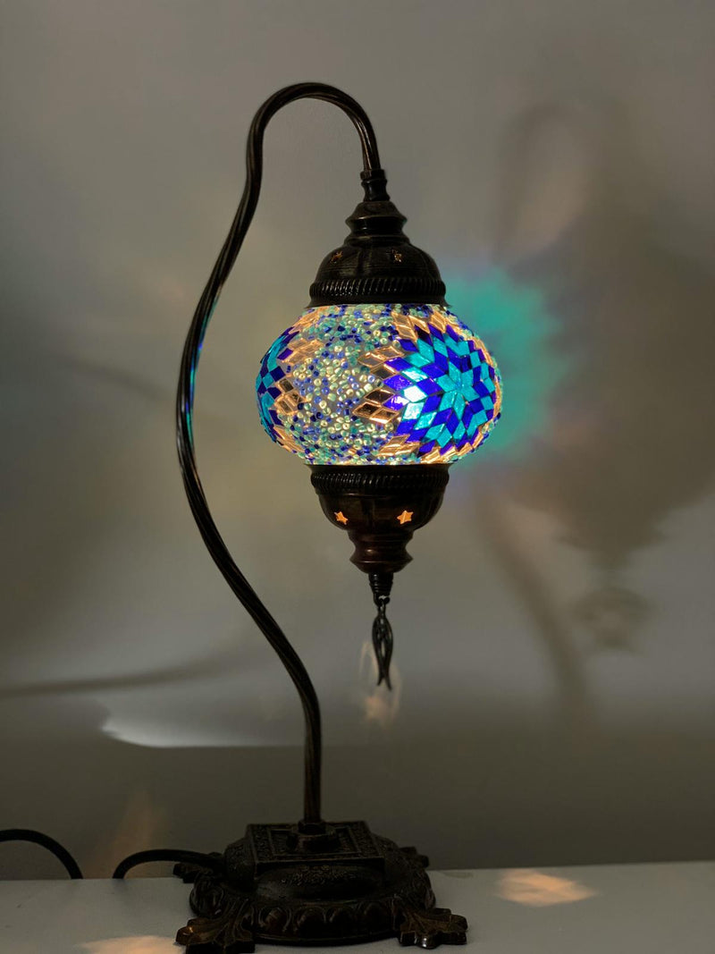 TURKISH MOSAIC SWAN LAMPS - LDY4570