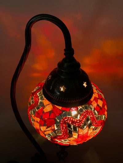 TURKISH MOSAIC SWAN LAMPS - LDY7654