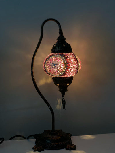 TURKISH MOSAIC SWAN LAMPS -