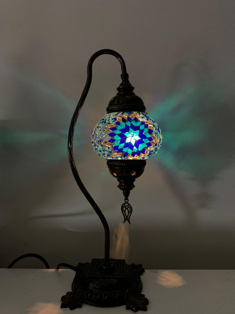 TURKISH MOSAIC SWAN LAMPS - LDY4570
