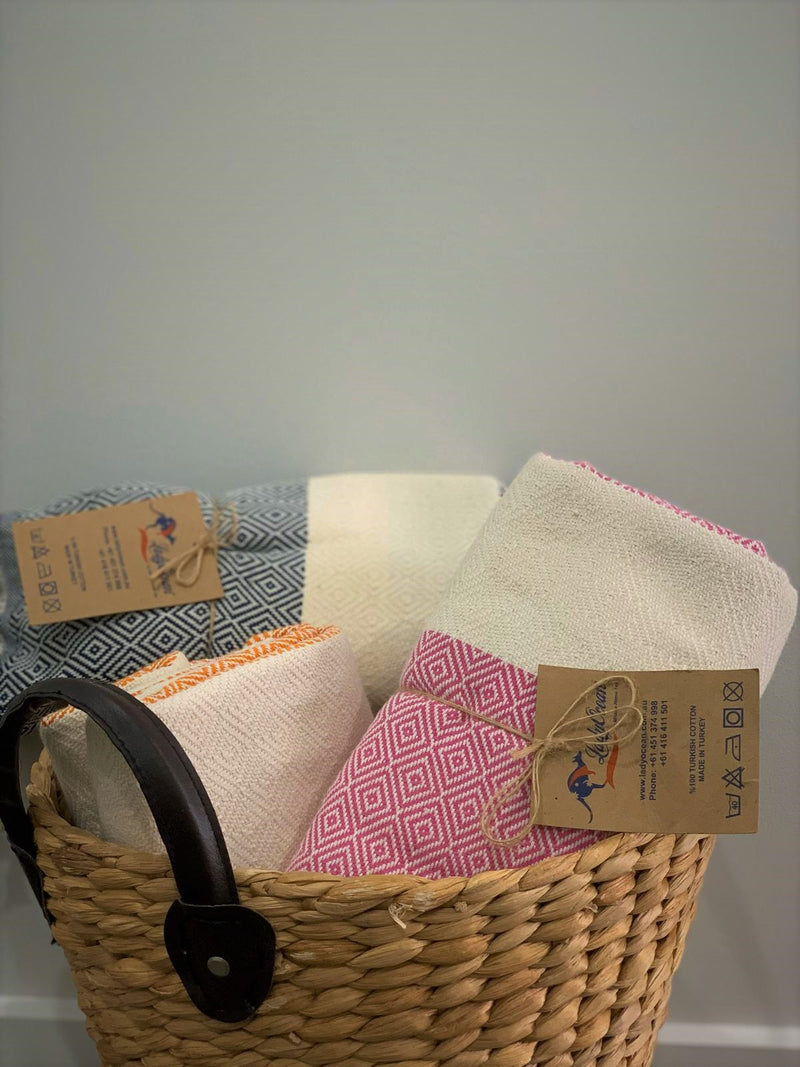 %100 Original Turkish Cotton Towels -GirlPink-