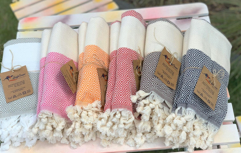 %100 Original Turkish Cotton Towels -GirlPink-