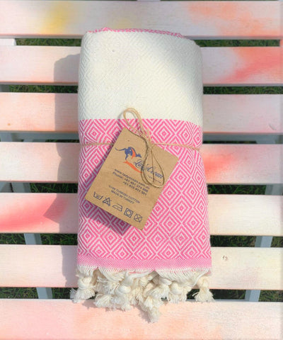 %100 Original Turkish Cotton Towels -GirlPink-