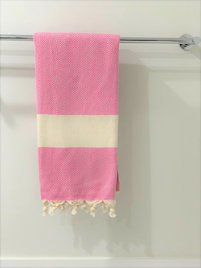 %100 Original Turkish Cotton Towels -GirlPink-