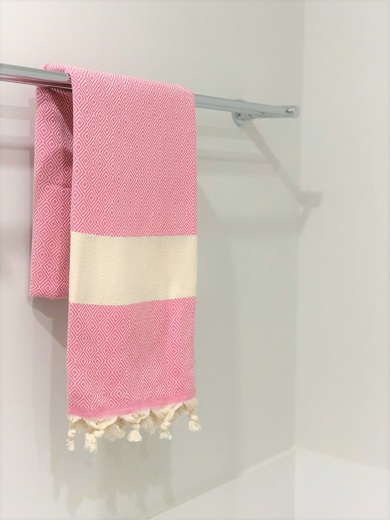 %100 Original Turkish Cotton Towels -GirlPink-