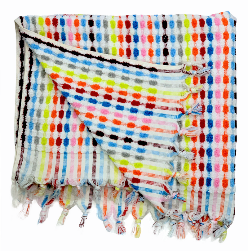 RAINBOW POMPOM TOWEL - BULDAN 04