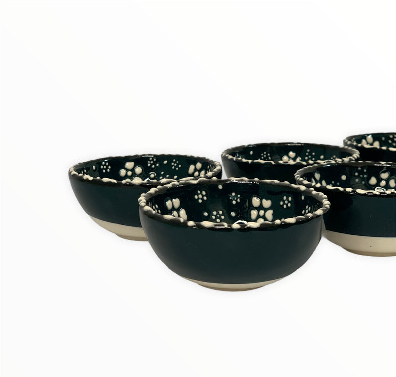 Handmade & Hand-painted Turkish Ceramic Bowls Collection "8CM"