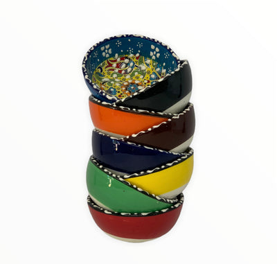 Handmade & Hand-painted Turkish Ceramic Bowls Collection "8CM"