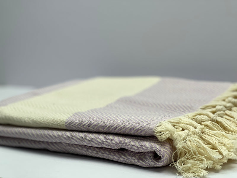 Purple Shark Zigzag - %100 Original Turkish Cotton Towels