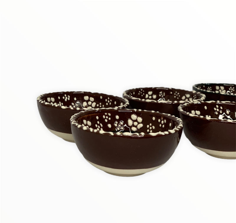 Handmade & Hand-painted Turkish Ceramic Bowls Collection "8CM"