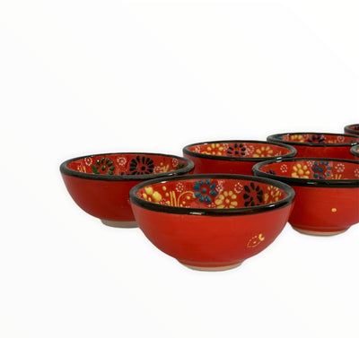 Handmade & Hand-painted Turkish Ceramic Bowls Collection "8CM"